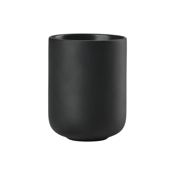 Juodos spalvos iš molio dantų šepetėlio indas Sensu – Zone