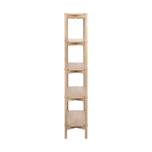 Natūralios spalvos knygų spinta  iš ąžuolo 86x160x30 cm Braidwood – Actona-image-4