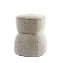 Iš boucle pufas smėlio spalvos Leyla – Light & Living