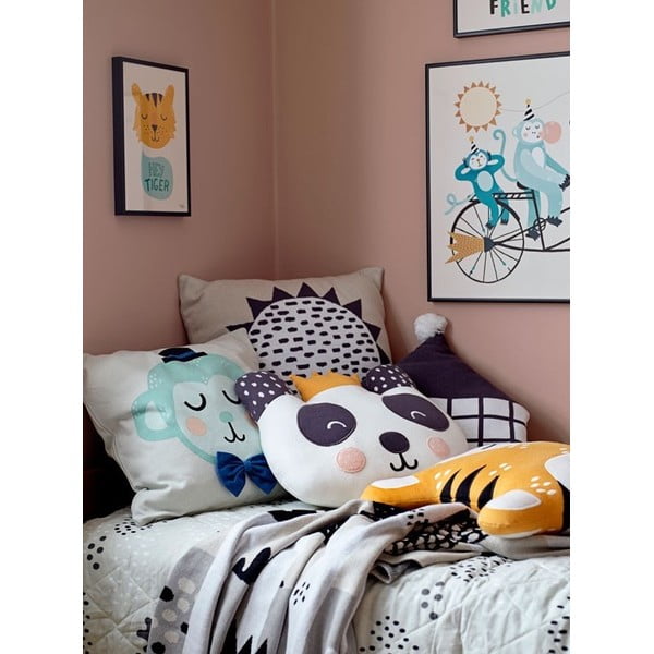 Smėlio spalvos vaikiška lovatiesė iš medvilnės Södahl Raindrops, 80 x 100 cm-image-1