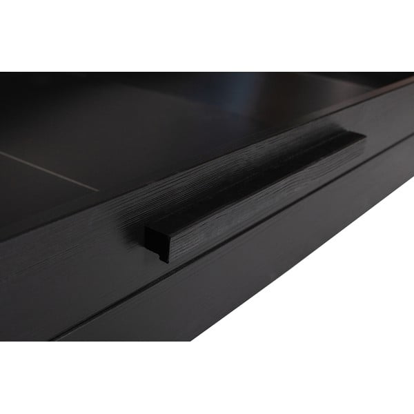 Lovos daiktadėžė juodos spalvos 90x200 cm Dennis – WOOOD-image-1