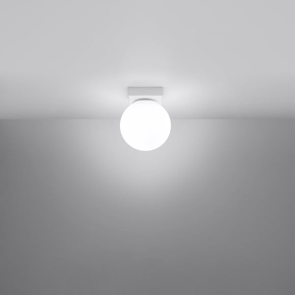 Lubinis šviestuvas baltos spalvos ø 12 cm su stiklo gaubtu Umerta – Sollux-image-2