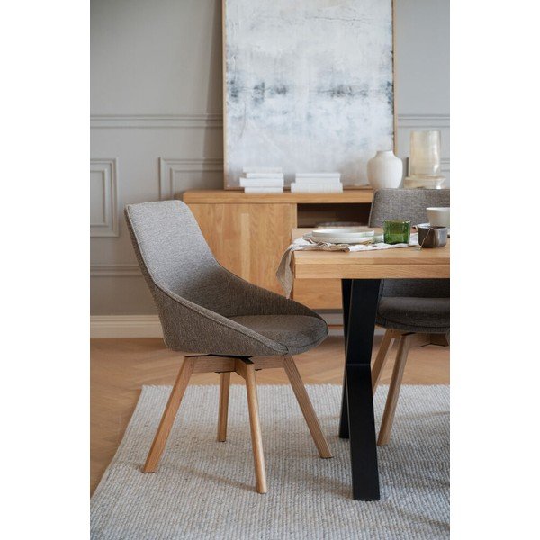 Valgomojo kėdės smėlio spalvos 2 vnt. Alison – Rowico-image-1