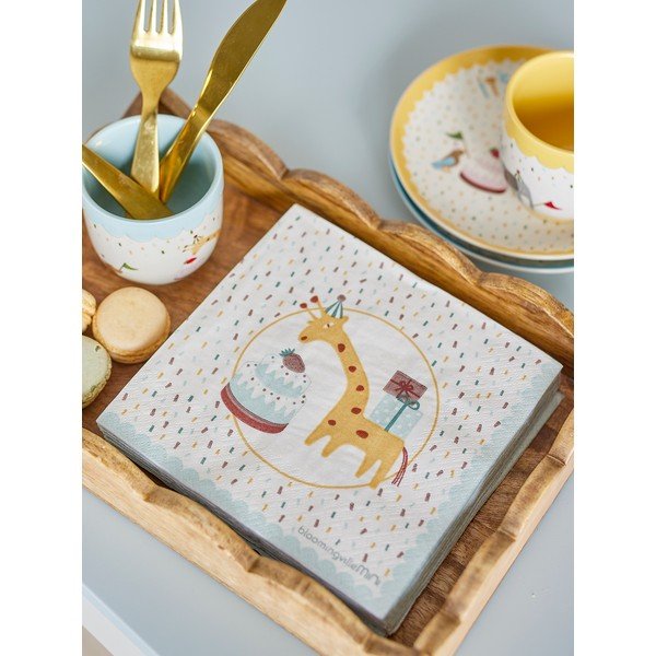 Iš popieriaus servetėlės 20 vnt. 33x33 cm Celebrate – Bloomingville Mini-image-1