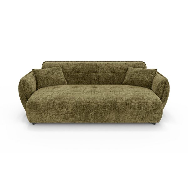 Žalios spalvos sofa iš šenilinio audinio 250 cm Nelia Big – Ropez