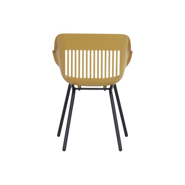 Plastikinės sodo kėdės ochros spalvos 2 vnt. Jill Rondo – Hartman-image-4