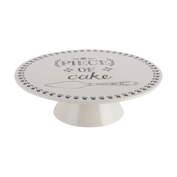 Baltas keraminis tortų stovelis "Creative Tops Stir It Up", ⌀ 25,5 cm