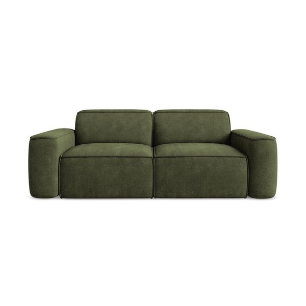 Žalios spalvos iš šenilinio audinio sofa 204 cm Omao – Makamii
