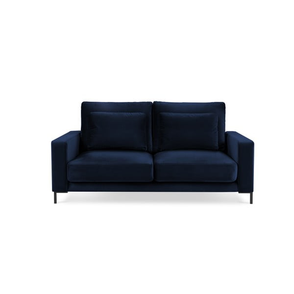 Tamsiai mėlyna aksominė sofa Interieurs 86 Seine, 158 cm
