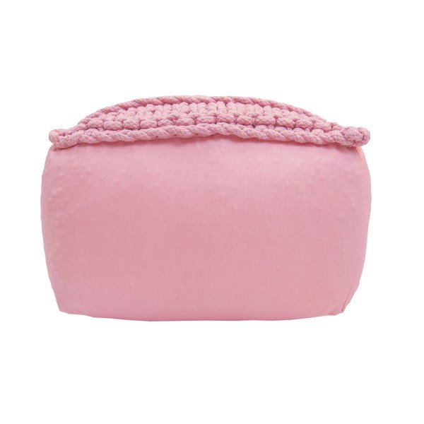 Vaikiškas rožinis rankų darbo pufas Nattiot Neo-image-1
