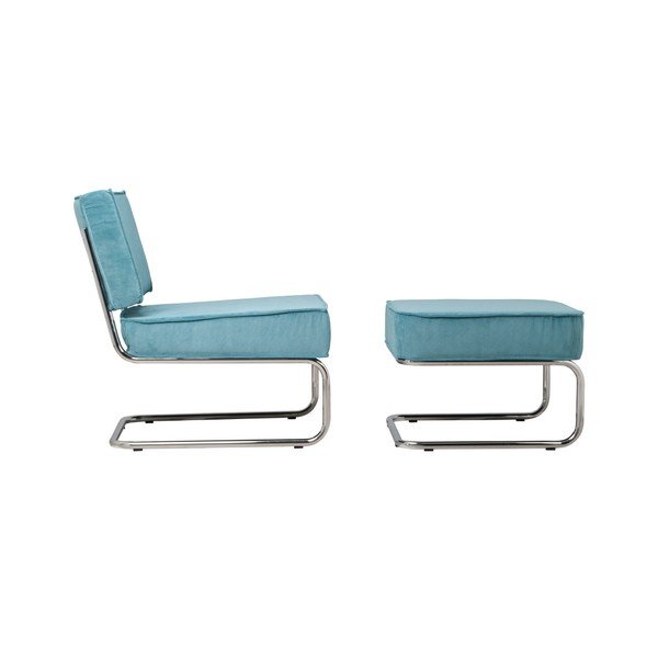 Turkio spalvos krėslas Zuiver Rib-image-3