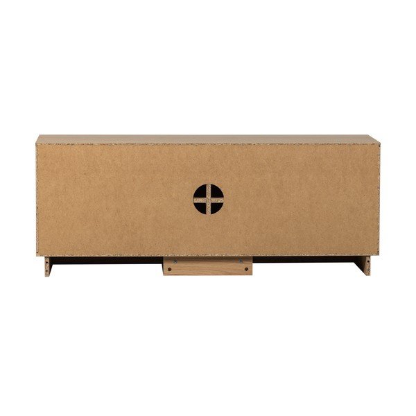 Natūralios spalvos TV spintelė iš ąžuolo masyvo 133x52x45 cm Zuma – WOOOD-image-4