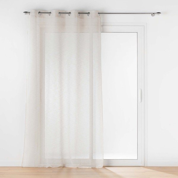 Dramblio kaulo spalvos iš šydo permatoma užuolaida 140x240 cm Carlin – douceur d'intérieur