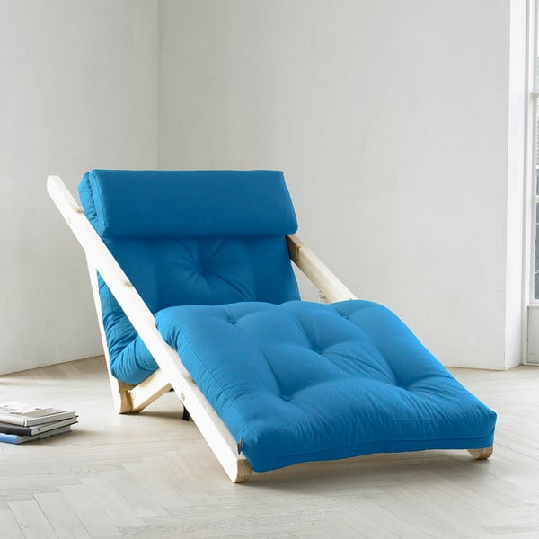 "Karup Figo" gultas, žalias / horizontali mėlyna, 70 cm