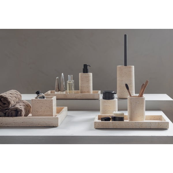 Iš akmens muilo dozatorius smėlio spalvos 250 ml Travertine – Mette Ditmer Denmark-image-2