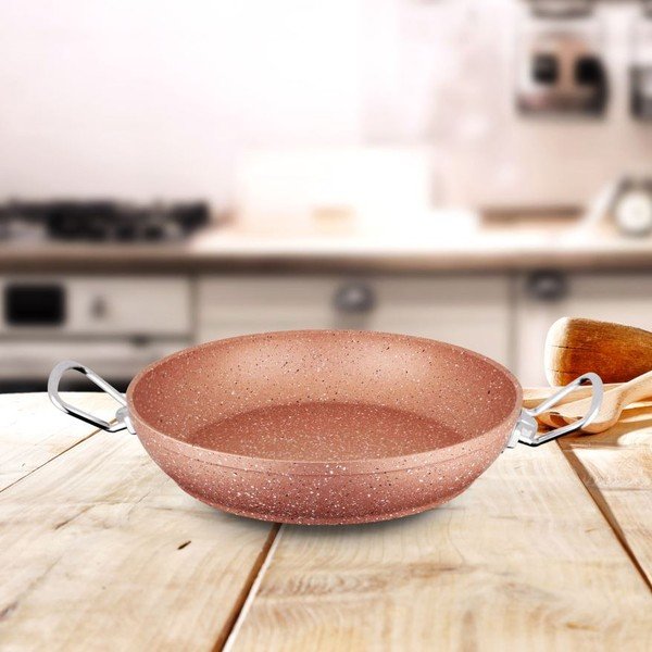 Rožinė aliuminio keptuvė Güral Porselen Classic, ø 22 cm-image-2