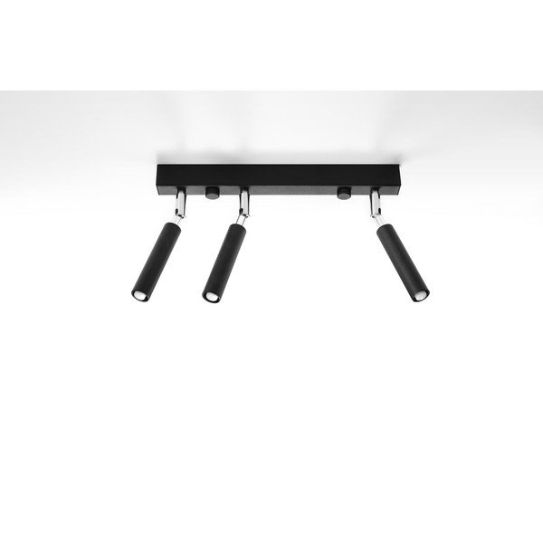 Juodas lubinis šviestuvas Sollux Tiden Trio-image-2