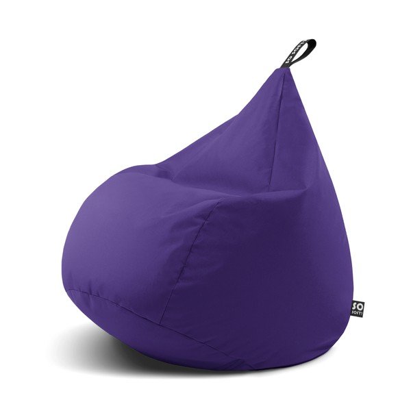 Violetinės spalvos sėdmaišis Drop L – So Soft?