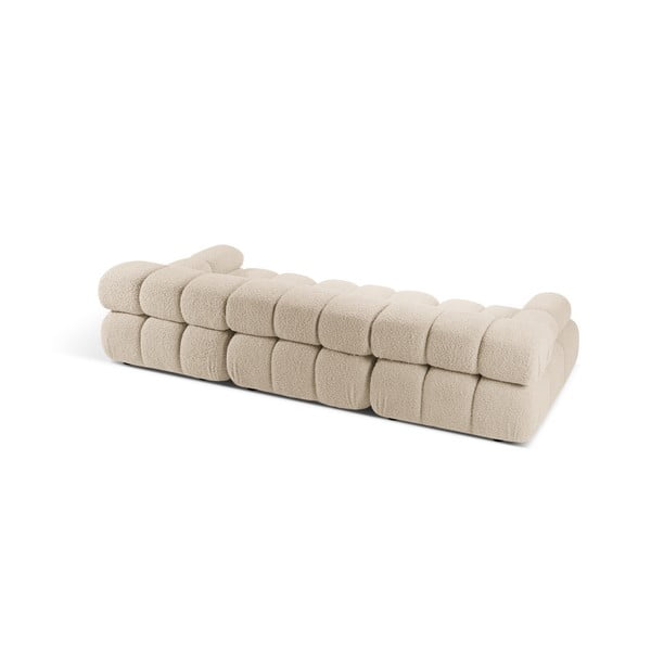 Iš boucle sofa smėlio spalvos 282 cm Bellis – Micadoni Home-image-4