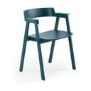 Smaragdinės spalvos iš ąžuolo masyvo valgomojo kėdė su porankiais Flip – Gazzda