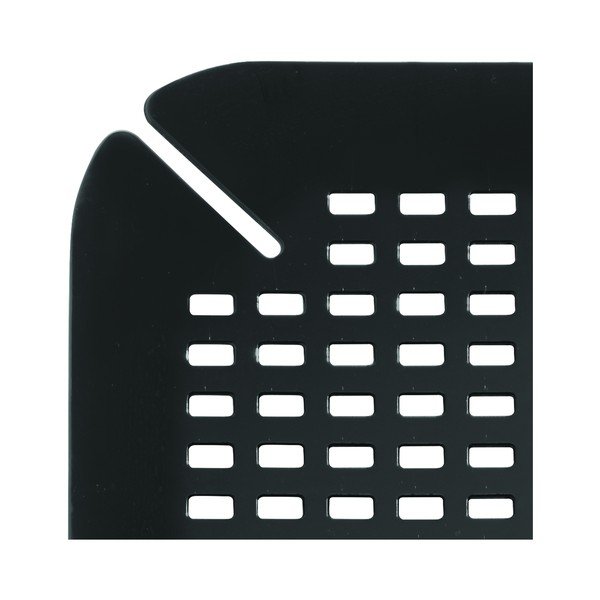 Juodos spalvos kilimėlis į kriauklę iDesign Contour, 35 x 41 cm-image-4