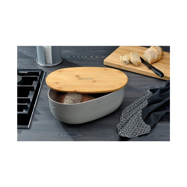 Šviesiai pilka "Kela Namur" duonos dėžutė, 37,5 x 23 cm-image-1