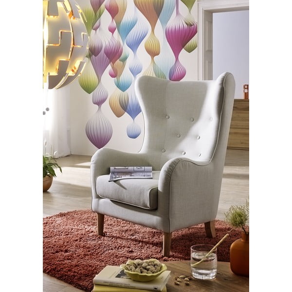 Pilkas krėslas Max Winzer Miriam Linen-image-1