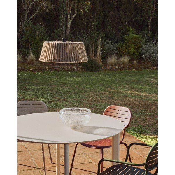 Smėlio spalvos iš metalo šviestuvo gaubtas ø 46 cm Aldet – Kave Home-image-1