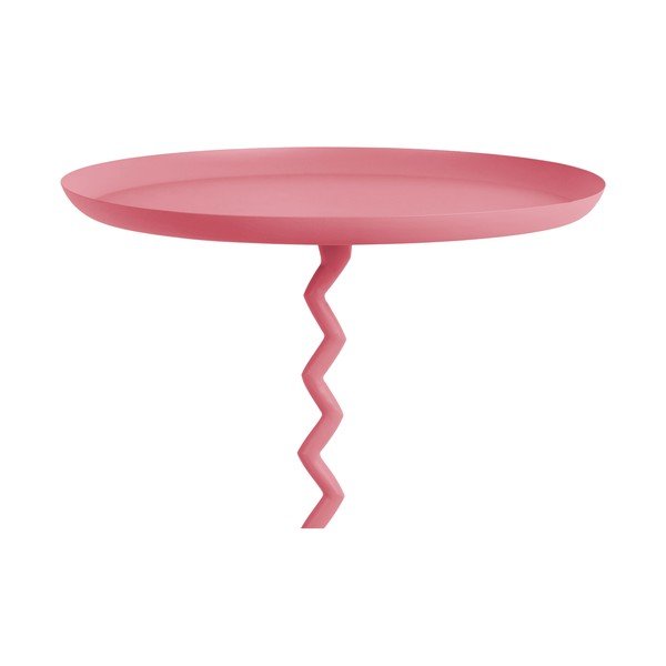 Iš metalo apvalios formos šoninis stalas ø 44 cm Zig Zag – Leitmotiv-image-1