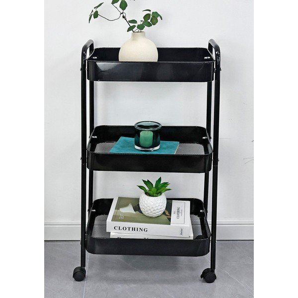 Iš metalo vežimėlis ant ratukų 29,5x41 cm Leiky – Yes Everyday-image-1