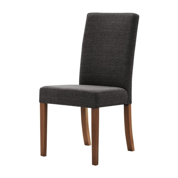 Antracito pilkos spalvos kėdė su tamsiai rudomis bukmedžio medienos kojomis Ted Lapidus Maison Tonka