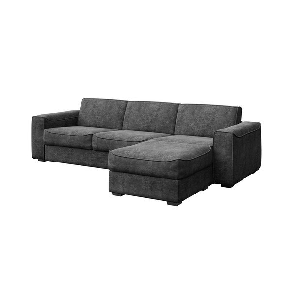Tamsiai pilka sofa-lova MESONICA Munro, 308 cm-image-2