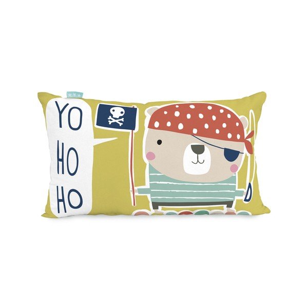Medvilninis dvipusis užvalkalas "Moshi Moshi Pirate", 50 x 30 cm-image-2
