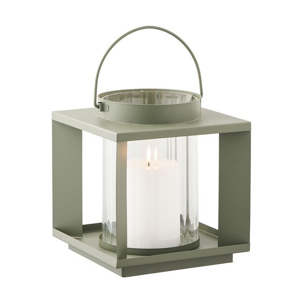 Iš metalo/iš stiklo žibintas (aukštis 20,5 cm) Lohals – House Nordic