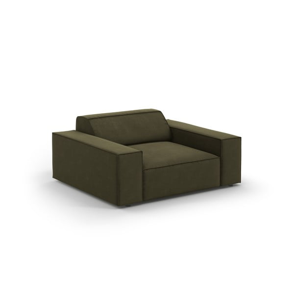 Iš velveto krėslas žalios spalvos Jodie – Micadoni Home-image-4