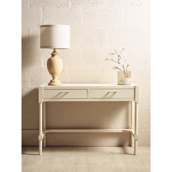 Iš pušies masyvo rašomasis stalas 48x107 cm Heritage – Premier Housewares-image-3