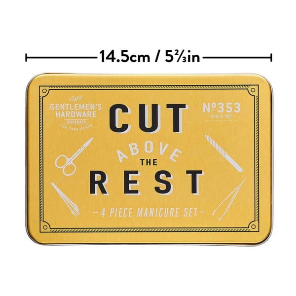 Kelioninis manikiūro rinkinys skardinėje dėžutėje Gentlemen´s Harware-image-4