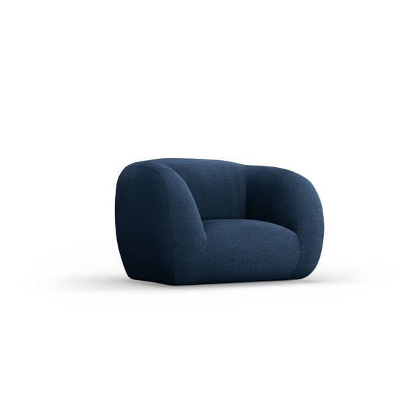 Krėslas iš boucle mėlynos spalvos Essen – Cosmopolitan Design