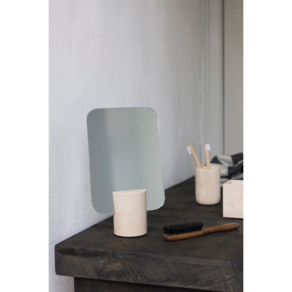 Kosmetinis veidrodis 18x30 cm Travertine – Mette Ditmer Denmark-image-1