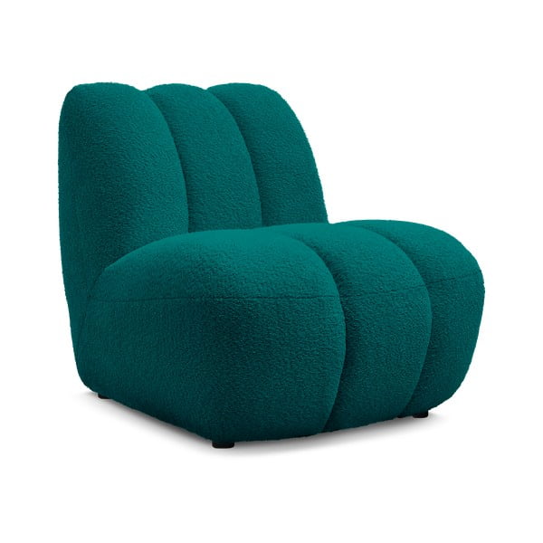 Turkio spalvos iš boucle krėslas Janissaire – Bobochic Paris