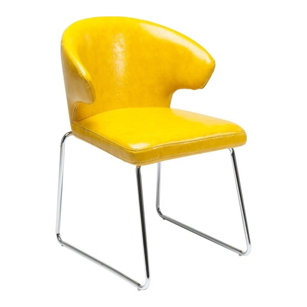Geltona valgomojo kėdė "Kare Design Atomic