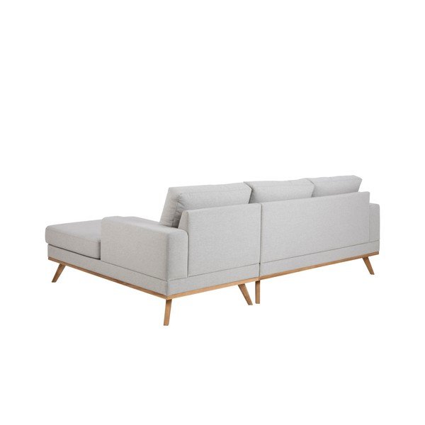 Šviesiai pilka kampinė sofa Actona Norwich, dešinysis kampas-image-4