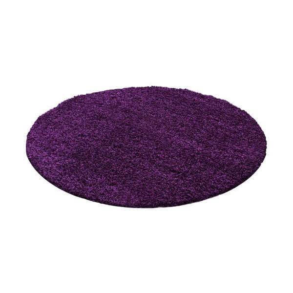 Apvalios formos kilimas tamsiai violetinės spalvos ø 120 cm Life – Ayyildiz Carpets