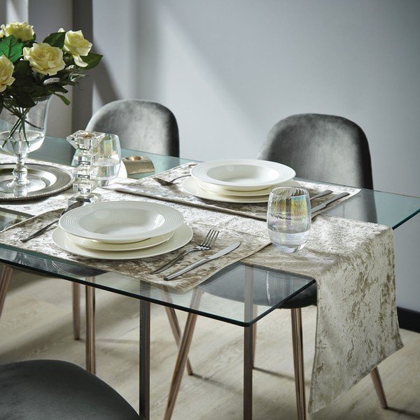Staltiesė 180x33 cm Crushed Velvet - Catherine Lansfield-image-2