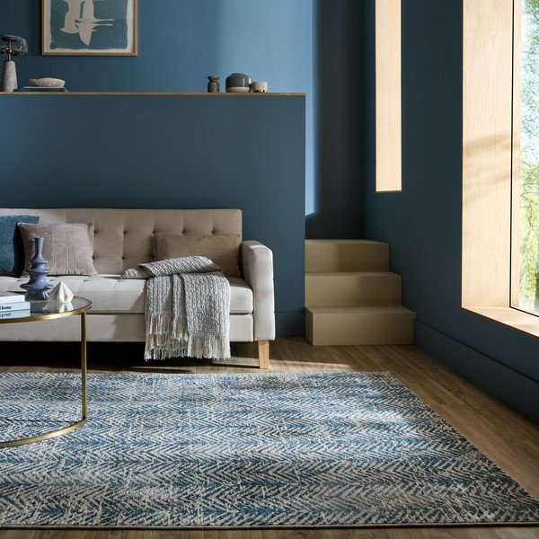 Mėlynos spalvos kilimas 120x160 cm Lua Abstract – Flair Rugs-image-1