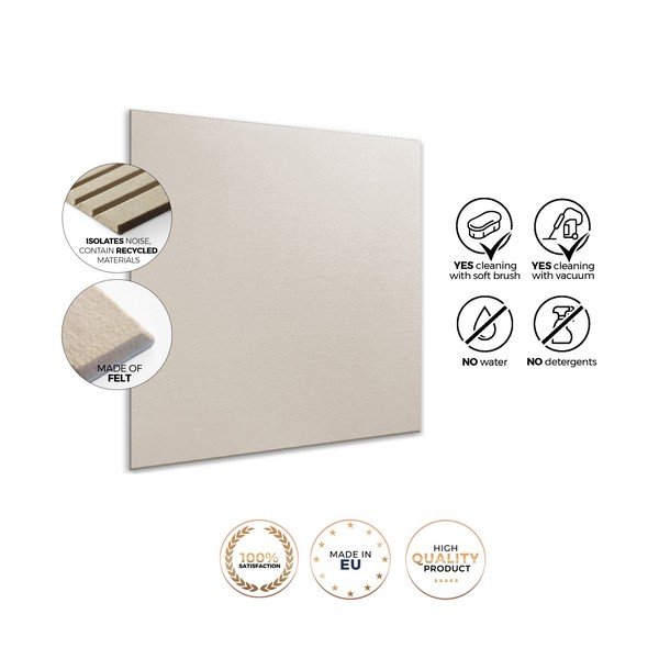 Iš tekstilės akustinės plokštės 2 vnt. 60x60 cm Light Timber II – Styler-image-4