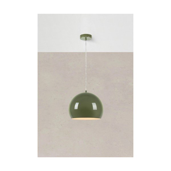 Žalios spalvos kabantis šviestuvas ø 28 cm su metaliniu gaubtu Pop – Markslöjd-image-1