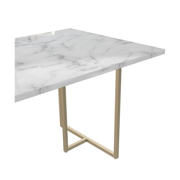 Valgomojo stalas su marmuro dekoru 90x160 cm Astor – CosmoLiving by Cosmopolitan-image-4