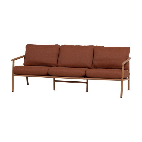 Terakotos spalvos iš audinio sodo sofa Cavero – WOOOD-image-2