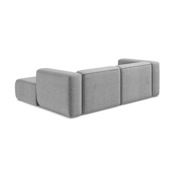 Šviesiai pilkos spalvos kampinė sofa (su dešiniuoju kampu/su gultu) Ekahi – Makamii-image-4